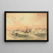 Marine painting - Anthony Vandyke Copley Fielding — framed artwork on a wall