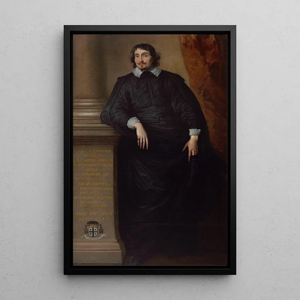 Cesare Alessandro Scaglia di Verrua abbé de Staffarda y Mandanici - Antoine van Dyck — cuadro enmarcado en la pared