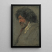 Study of a Man's Head - Antoine van Dyck — framed artwork on a wall