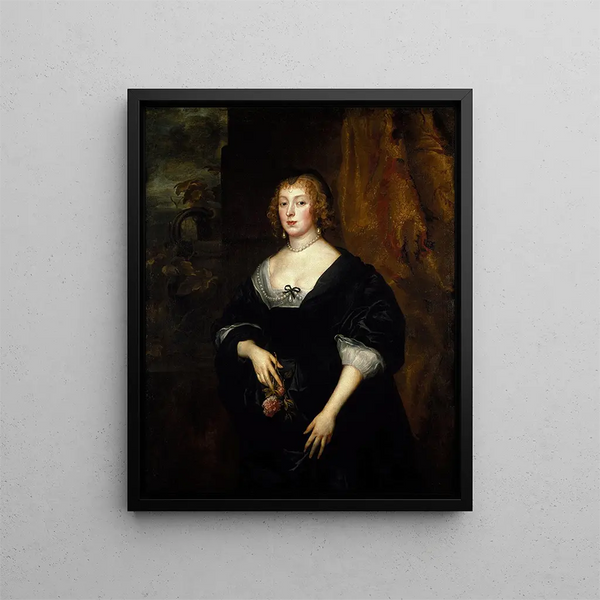 Dame Dacre - Antoine van Dyck — cuadro enmarcado en la pared