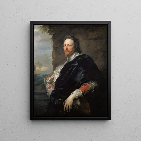 Nicolas Lanier - Antoine van Dyck — cuadro enmarcado en la pared