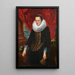 Retrato de una noble con un loro - Antoine van Dyck — vista de la obra