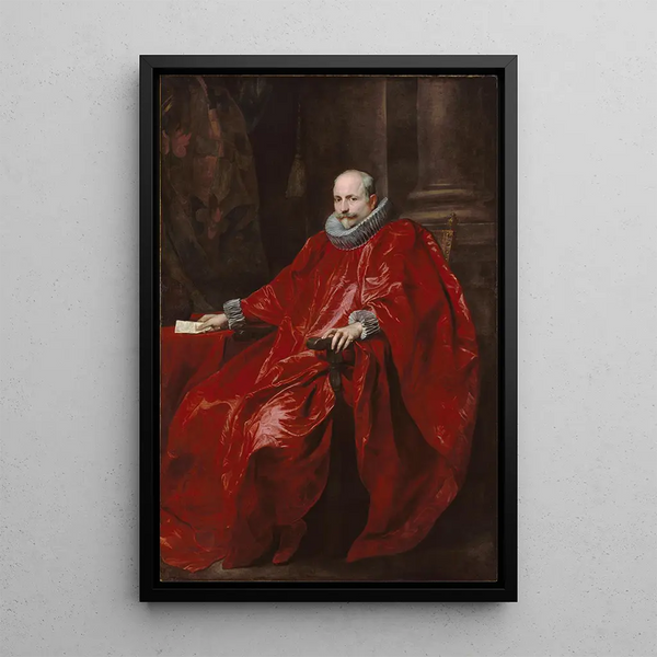 Retrato de Agostino Pallavicini - Antoine van Dyck — cuadro enmarcado en la pared