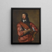 Retrato de Sir John Mennes - Antoine van Dyck — cuadro enmarcado en la pared