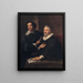 retrato de los grabadores Pieter De Jode el Viejo y Pieter De Jode el Joven - Antoine van Dyck — cuadro enmarcado en la pared