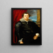 Retrato de Jaspar de Charles van Nieuwenhoven - Antoine van Dyck — cuadro enmarcado en la pared