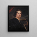 Retrato de Pieter Soutman - Antoine van Dyck — cuadro enmarcado en la pared