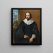Retrato de Quintijn Symons - Antoine van Dyck — cuadro enmarcado en la pared