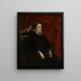 Retrato de una mujer llamada la marquesa Durazzo - Antoine van Dyck — cuadro enmarcado en la pared