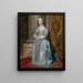 Princesa María, hija de Carlos I - Antoine van Dyck — cuadro enmarcado en la pared