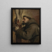 Saint François d'Assise au pied de la Croix - Antoine van Dyck — framed artwork on a wall