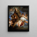 Sainte Rosalie interceding for the plague victims of Palermo - Antoine van Dyck — framed artwork on a wall