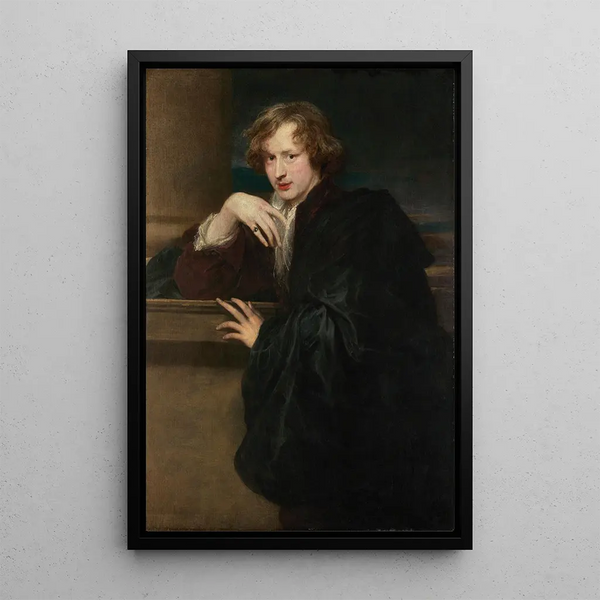 Autorretrato ca - Antoine van Dyck — cuadro enmarcado en la pared