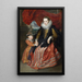 Susanna Fourment y su hija - Antoine van Dyck — cuadro enmarcado en la pared