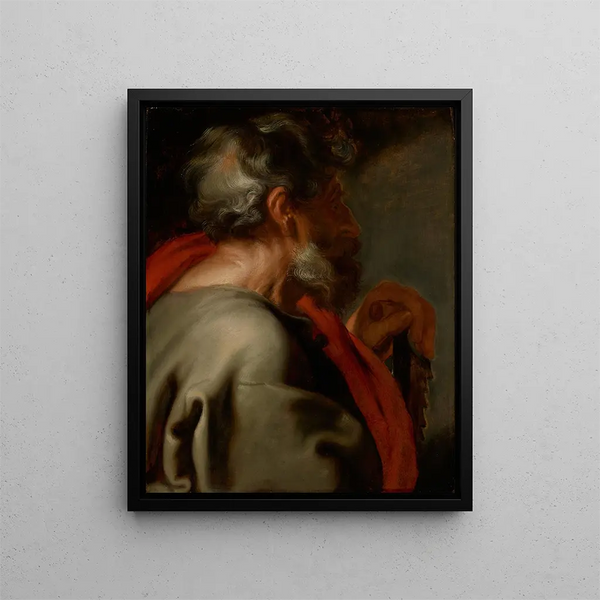 L'apôtre Simon - Antoine van Dyck — cuadro enmarcado en la pared