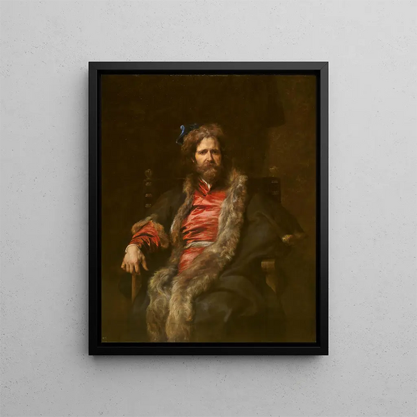 El pintor Martin Ryckaert - Antoine van Dyck — cuadro enmarcado en la pared
