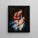 La Virgen con el Niño - Antoine van Dyck — cuadro enmarcado en la pared
