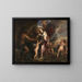 Thétis receives Achilles' new armor in Vulcan's workshop - Antoine van Dyck — framed artwork on a wall