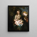 Virgin and Child with Saint Catherine of Alexandria - Antoine van Dyck — framed artwork on a wall