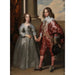 Guillaume II prince d'Orange et sa fiancée Marie Stuart - Antoine van Dyck — artwork view