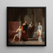 Antioquio y Estratonice - Jacques Antoine Vallin — cuadro enmarcado en la pared