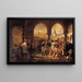 Bonaparte visiting the plague-stricken in Jaffa on March 11, 1799 - Antoine-Jean Gros — framed artwork on a wall