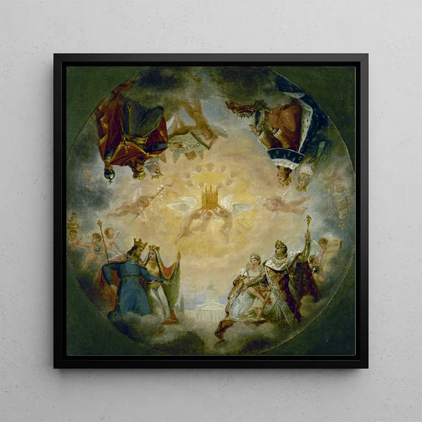 AntoineJean Gros - Gloire des dynasties royales et impriales devant sainte Genevive.webp