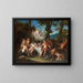 L'Alliance de Bacchus et de Cupidon - Antoine Coypel — cuadro enmarcado en la pared
