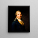 Retrato de John Moore 1729-1802 novelista y médico - Antoine Vestier — cuadro enmarcado en la pared