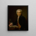 Retrato del Dr. Jean-Louis Baudelocque - Antoine Vestier — cuadro enmarcado en la pared