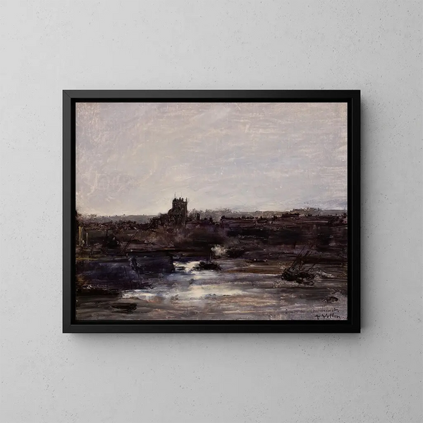 Dieppe - Antoine Vollon — cuadro enmarcado en la pared