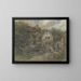 Ferme - Anton Burger — cuadro enmarcado en la pared