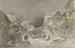 Vista de invierno de Falkenstein - Anton Burger — vista de la obra