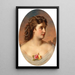 Reproduction of the painting Portrait of a lady with roses on the décolleté - Anton Ebert