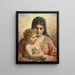 Virgen con el Niño - Anton Ebert — cuadro enmarcado en la pared