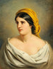 Retrato de una mujer con pañuelo amarillo - Anton Ebert — vista de la obra