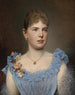 Retrato de una dama con vestido azul - Anton Ebert — vista de la obra