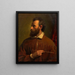 Autorretrato de Friedrich von Amerling - Anton Ebert — cuadro enmarcado en la pared