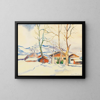 Anton Emanuel Peschka - A Winter Landscape.webp