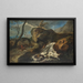 Paisaje con emboscada - Anton Faistenberger — cuadro enmarcado en la pared