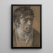 Portrait of the artist's son, Carl Anton Graff - Anton Graff — framed artwork on a wall