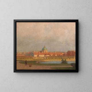 Anton Hans Karlinsky - Children Playing in the Belvedere Gardens in the Background the Salesian.webp
