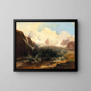 Anton Hansch - A View Of A Mountain Lake With SnowCapped Mountains In The Background.webp