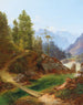 Vista de los Altos Alpes cerca de Weichselboden en Estiria - Anton Hansch — vista de la obra