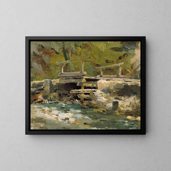 Puente de Bach - Anton Hansch — cuadro enmarcado en la pared