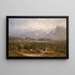 Vista de Salzburgo - Anton Hansch — cuadro enmarcado en la pared