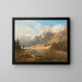 la parte del Hintersee con el Mühlsturzhorn, Baviera - Anton Hansch — cuadro enmarcado en la pared
