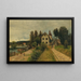 Castillo en Velden en el Wörthersee - Anton Hlaváček — cuadro enmarcado en la pared