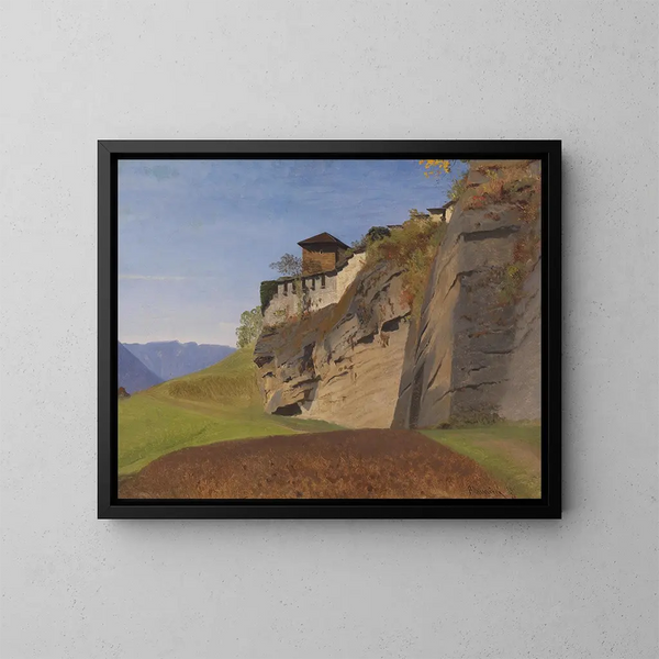 Richeter en la montaña de los monjes en Salzburgo - Anton Hlaváček — cuadro enmarcado en la pared