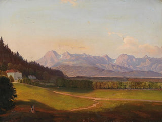 Anton Karinger - Radetzky Villa And The Kamnik Alps In Krain.webp